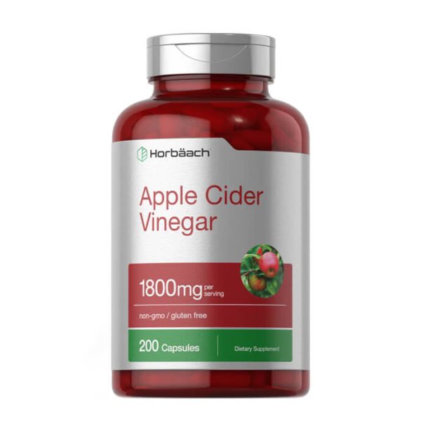 ვაშლის ძმარი: 200 კაფსულა (50 დღის დოზა) / Apple Cider Vinegar Capsules Tbilisi