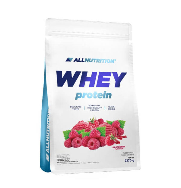 ვეი პროტეინი 2.27 კგ (75 დოზა): ჟოლო / Whey Protein Tbilisi