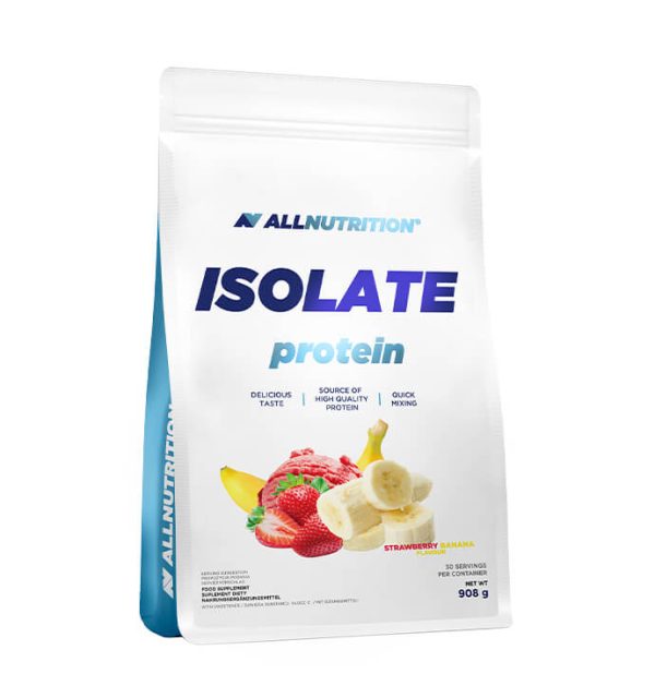 Whey Protein Isolate / ვეი პროტეინის იზოლატი 908 გ (30 დოზა): ბანანი + მარწყვი